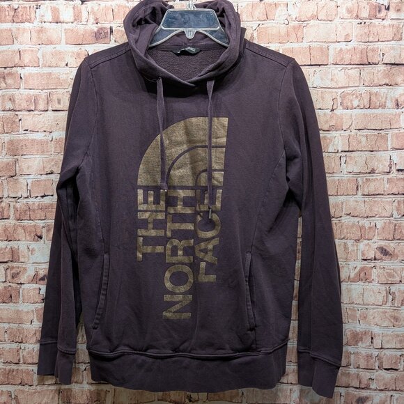 The North Face Purple/Gold Sweatshirt Hoodie Size Large - Picture 1 of 14